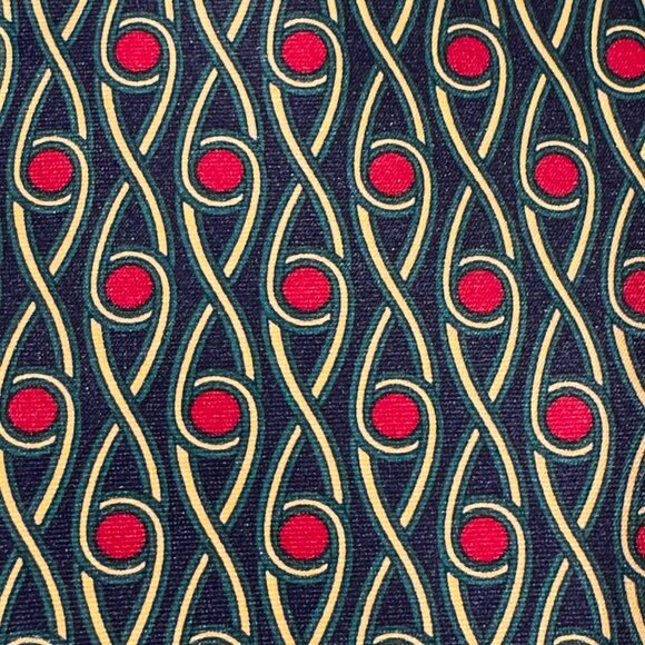 2 X Rene Chagal Men Handmade Necktie Tie Myung Ju Silk Black Red Foulard 56x3.75 - Picture 2 of 9